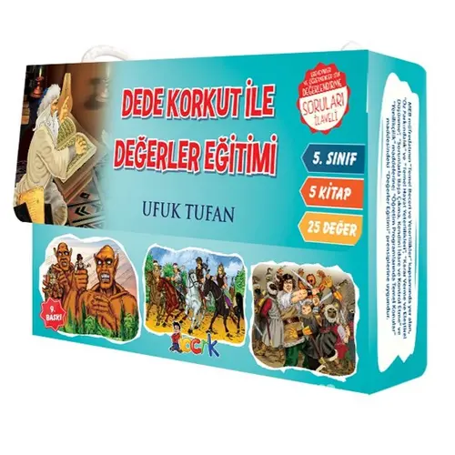 Dede Korkut ile Değerler Eğitimi (5 Kitap) - Ufuk Tufan - Bıcırık Yayınları