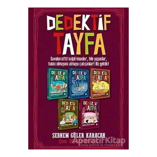 Dedektif Tayfa Seti (5 Kitap Takım) - Şebnem Güler Karacan - Uğurböceği Yayınları