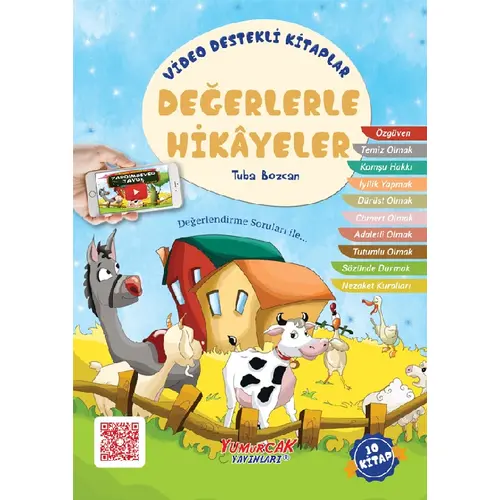 Değerlerle Hikayeler Seti (10 Kitap) - Tuba Bozcan - Yumurcak Yayınları