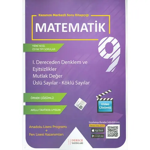 Derece 9.Sınıf Matematik 1.Dereceden Denklem ve Eşitsizlikler, Mutlak Değer