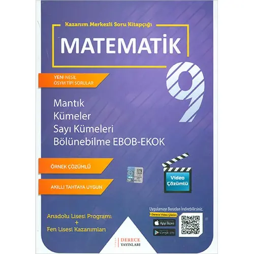 Derece 9.Sınıf Matematik Mantık Kümeler Sayı Kümeleri Ebob Ekok