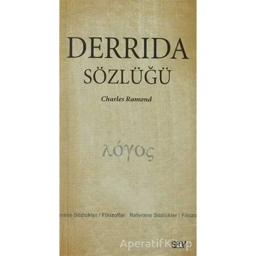 Derrida Sözlüğü - Charles Ramond - Say Yayınları