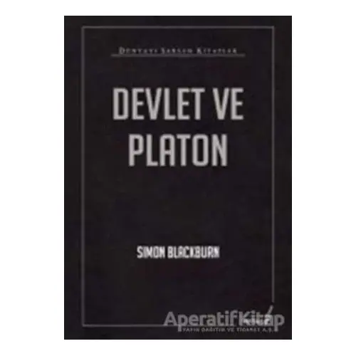 Devlet ve Platon - Simon Blackburn - Versus Kitap Yayınları