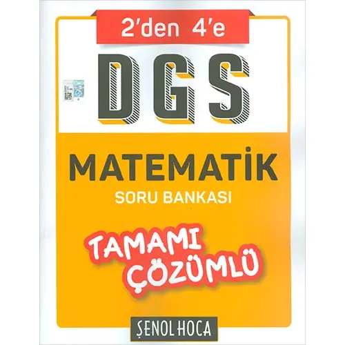 DGS Matematik Tamamı Çözümlü Soru Bankası Şenol Hoca Yayınları