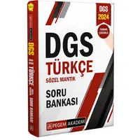 2024 DGS Türkçe Sözel Mantık Tamamı Çözümlü Soru Bankası Pegem Akademi