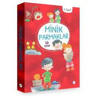 1. Sınıf - Minik Parmaklar 10 Kitap (Düz Yazı) - Kolektif - Kukla Yayınları