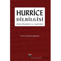 Hurrice Dilbilgisi - Leyla Murat Karakurt - Bilgin Kültür Sanat Yayınları