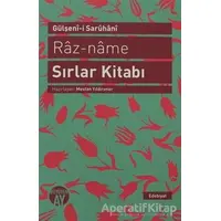 Raz-name - Sırlar Kitabı - Gülşenı-i Saruhanı - Büyüyen Ay Yayınları