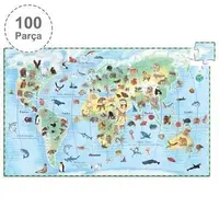 Djeco Klasik Puzzle 100 Parça WorldS Animals