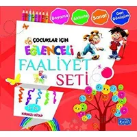 Eğlenceli Faaliyet Seti Kırmızı Kitap – 5 Yaş Üzeri - Kolektif - Parıltı Yayınları