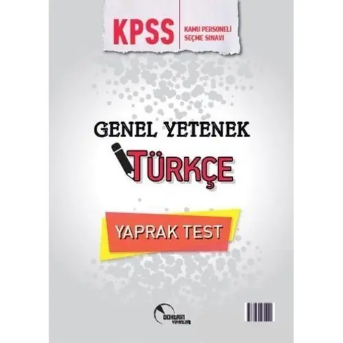 Doktrin KPSS Genel Yetenek Türkçe Çek Kopart Yaprak Test