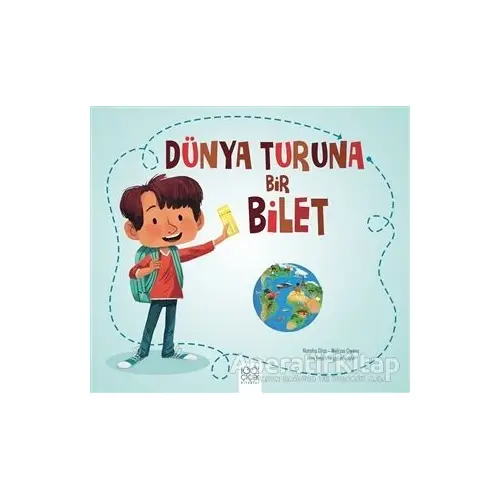 Dünya Turuna Bir Bilet - Natalia Diaz - 1001 Çiçek Kitaplar