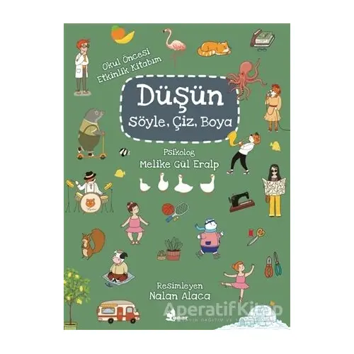 Düşün, Söyle, Çiz, Boya - Melike Gül Eralp - Çınar Yayınları