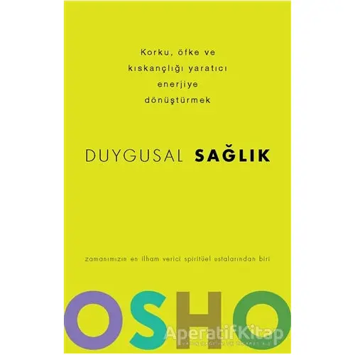 Duygusal Sağlık - Osho (Bhagwan Shree Rajneesh) - Butik Yayınları