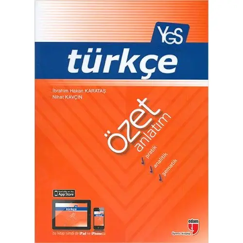 Edam YGS Türkçe Özet Anlatım, Pratik, Analitik, Şematik