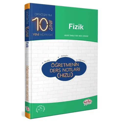 Editör 10.Sınıf Fizik Öğretmenin Ders Notları (Hızlı)