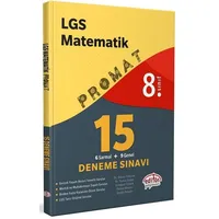 Editör 8. Sınıf LGS Matematik Promat 15 Deneme