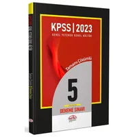 2024 KPSS Lisans Çözümlü 5 Fasikül Deneme Editör Yayınevi