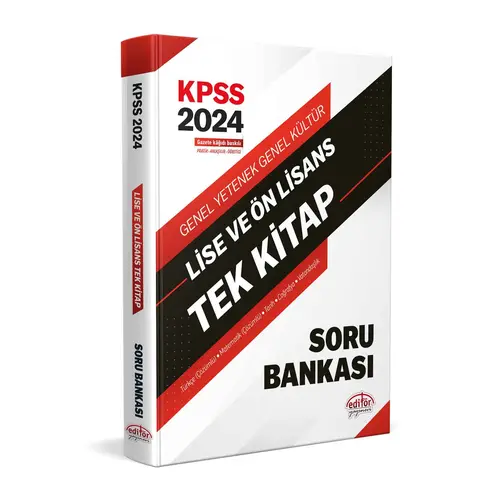 Editör 2024 KPSS LİSE VE ÖN LİSANS TEK KİTAP KONU