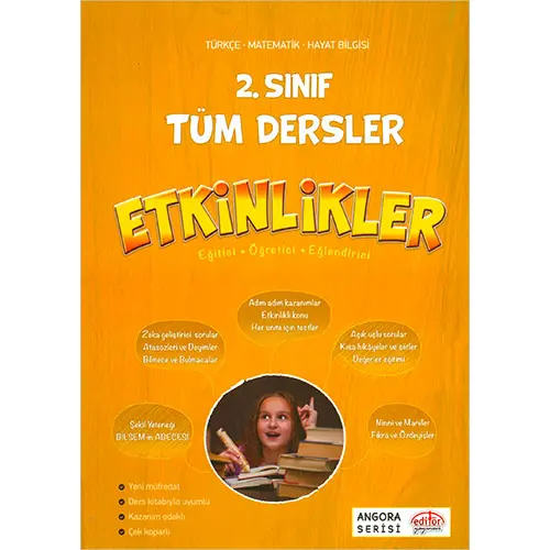 Editör 2.Sınıf Tüm Dersler Etkinlikler Kitabı Angora Serisi