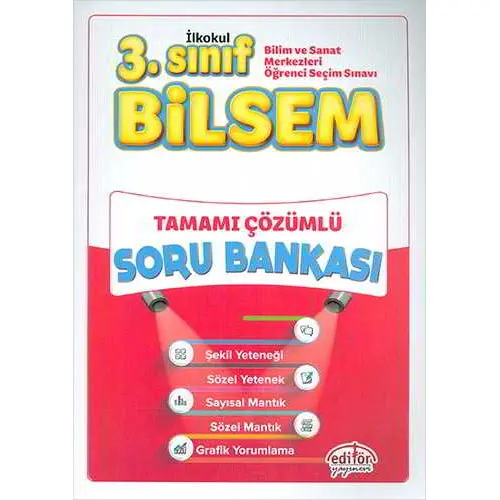 Editör 3.Sınıf Bilsem Tamamı Çözümlü Soru Bankası