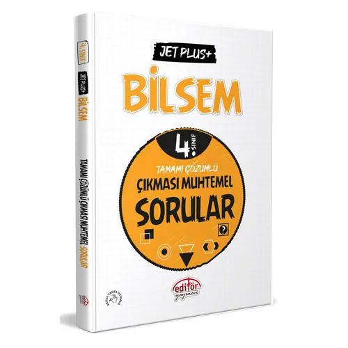 Editör 4.Sınıf BİLSEM Jet Plus Tamamı Çözümlü Çıkması Muhtemel Sorular