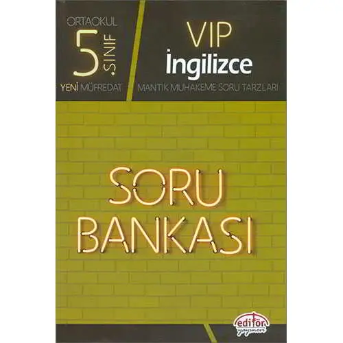 Editör 5.Sınıf VIP İngilizce Soru Bankası