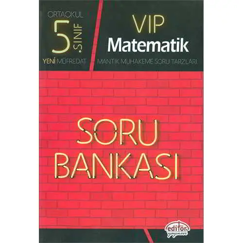 Editör 5.Sınıf VIP Matematik Soru Bankası