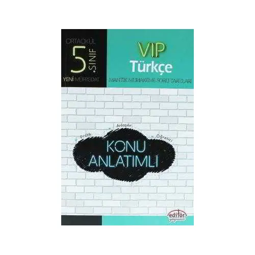 Editör 5.Sınıf VIP Türkçe Konu Anlatımlı