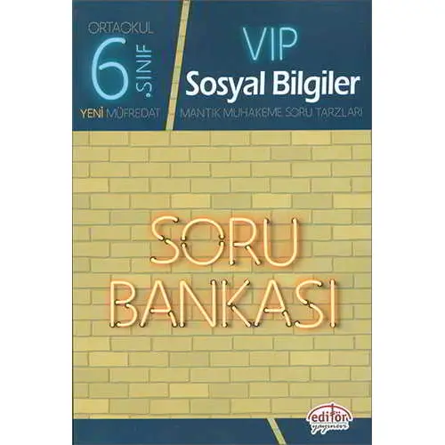 Editör 6.Sınıf VIP Sosyal Bilgiler Soru Bankası