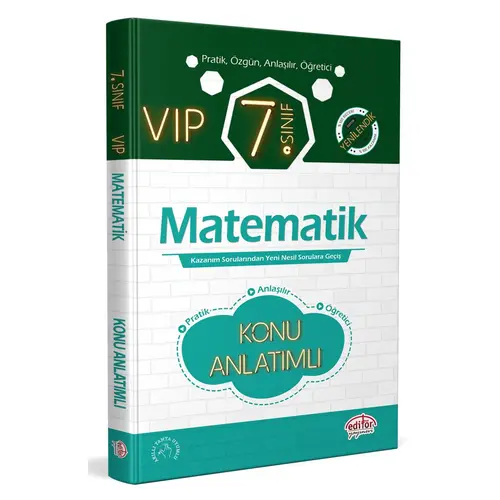 Editör 7. Sınıf VIP Matematik Hızlı Konu Anlatımlı