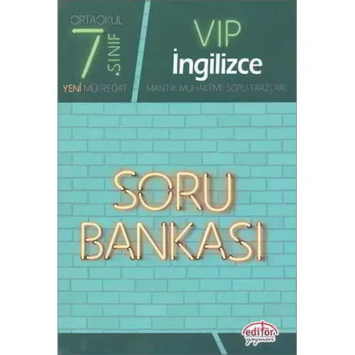 Editör 7.Sınıf İngilizce Soru Bankası