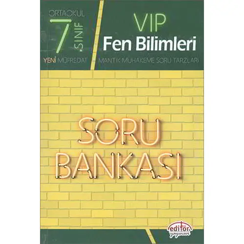 Editör 7.Sınıf VIP Fen Bilimleri Soru Bankası