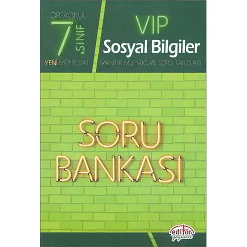 Editör 7.Sınıf VIP Sosyal Bilgiler Soru Bankası