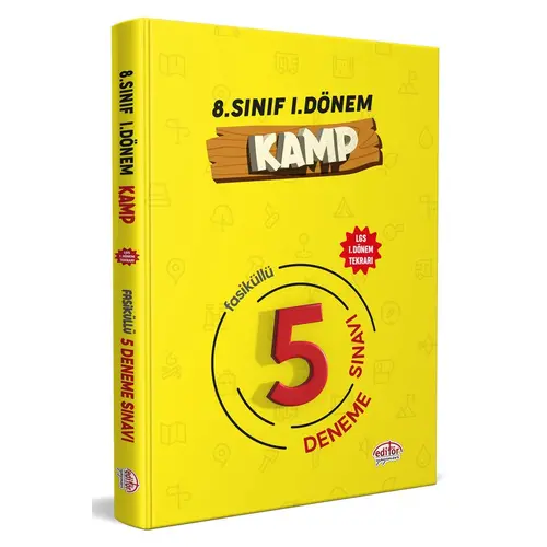 Editör 8. Sınıf 1. Dönem Kamp 5 Fasikül Deneme Sınavı