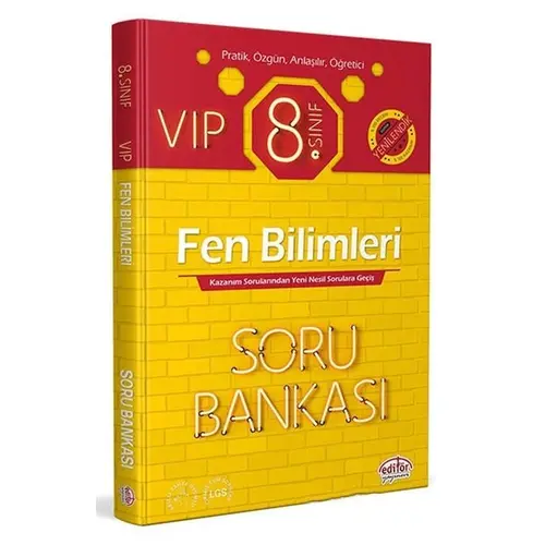 Editör 8. Sınıf VIP Fen Bilimleri Soru Bankası