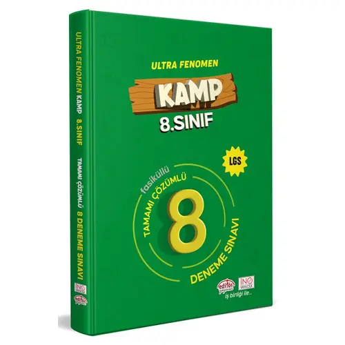 Editör 8.Sınıf Kamp Fenomen LGS Tamamı Çözümlü 8 Deneme Sınavı