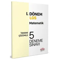 Editör 8. Sınıf LGS Matematik 1. Dönem Çözümlü 5 Deneme