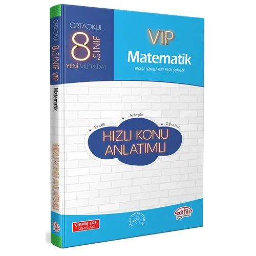 Editör 8.Sınıf VIP Matematik Hızlı Konu Anlatımı