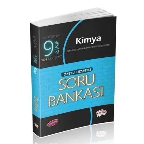 Editör 9.Sınıf Kimya (Özetli Lezzetli) Soru Bankası