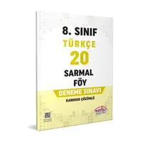 8.Sınıf Türkçe Sarmal Föy Deneme Sınavı Editör Yayınevi
