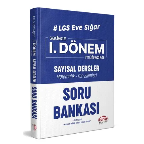 Editör LGS 1.Dönem Sayısal Dersler Soru Bankası