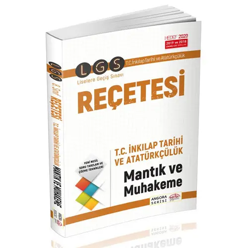 Editör LGS Reçetesi İnkılap Tarihi Mantık ve Muhakeme