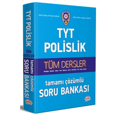 Editör TYT Polislik Hazırlık Tüm Dersler Çözümlü Soru Bankası