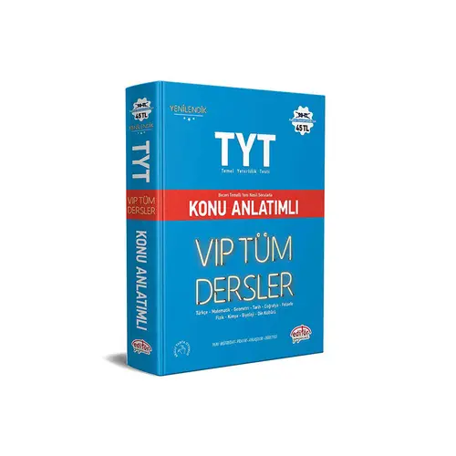 Editör TYT VIP Tüm Dersler Konu Anlatımlı