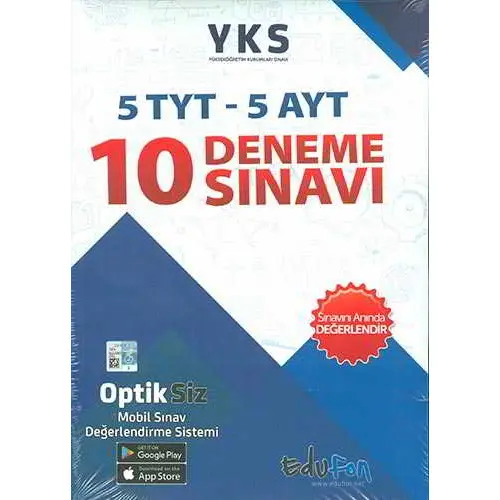 Edufon YKS 10 Deneme Sınavı 5 TYT 5 AYT