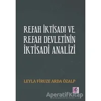 Refah İktisadı ve Refah Devletinin İktisadi Analizi - Leyla Firuze Arda Özalp - Efil Yayınevi