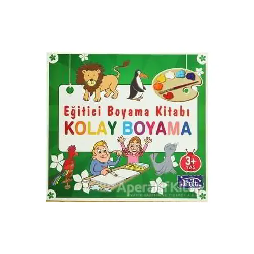 Eğitici Boyama Kitabı - Kolay Boyama - Kolektif - Parıltı Yayınları