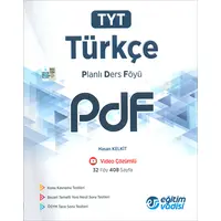 TYT Türkçe PDF Planlı Ders Föyü Eğitim Vadisi Yayınları