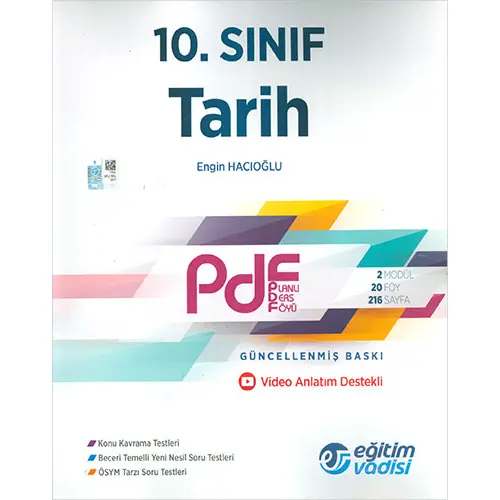 Eğitim Vadisi 10.Sınıf Tarih PDF Video Anlatım Destekli